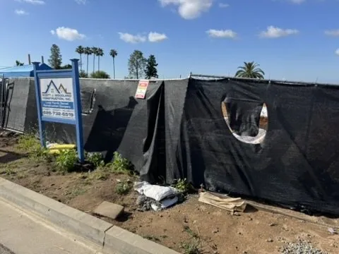 Marathon Road - Altadena construction site with Scott J. Woodland Construction
