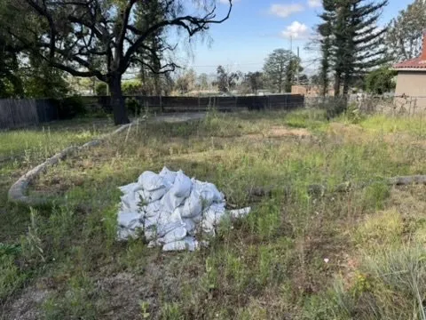 East Las Flores Drive - Corner lot with erosion control measures in Altadena