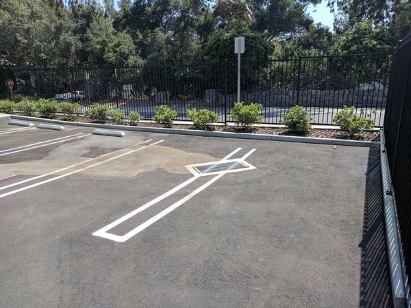 Chevy Chase Country Club parking lot with underground LID infiltration tank for stormwater management