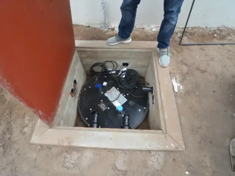 Vincent Park - Below-grade sump pump vault for Redondo Beach condo development